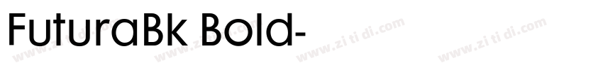 FuturaBk Bold字体转换